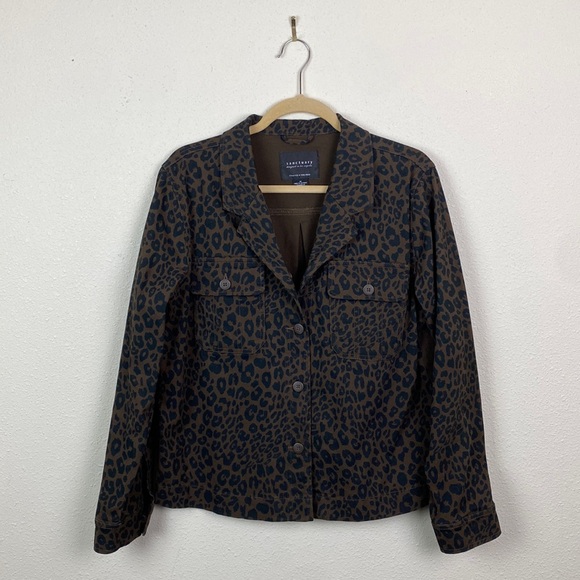 Sanctuary Jackets & Blazers - Sanctuary | Dark Espresso Brown Leopard Cropped Jacket M